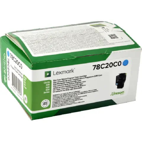 Toner Lexmark 78C20C0 Cyan do drukarek (Oryginalny) [1.4k]